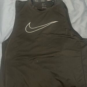 Nike Pro Black Sleeveless Tank Top Size M